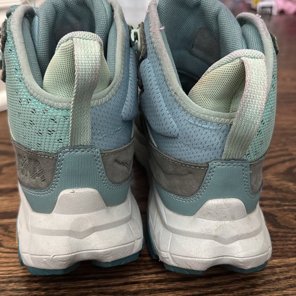Hoka Women's Teal and Aqua Trail Running Shoes - Picture 7 of 16